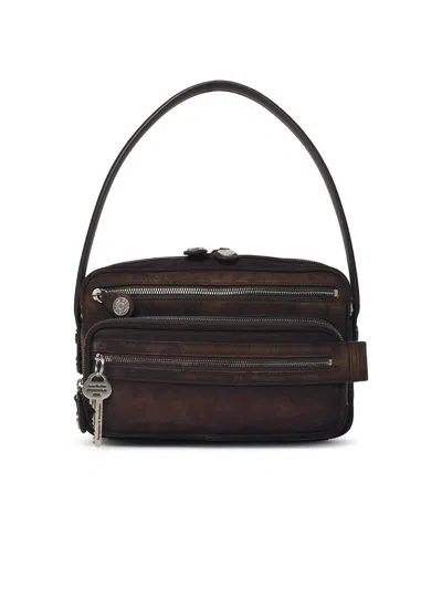 Acne Studios 'camero Party' Brown Suede Bag