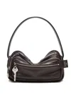 Acne Studios Camero Party Key-charm Leather Shoulder Bag In Brown