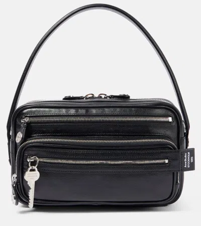 Acne Studios Camero Party Leather Shoulder Bag In Black