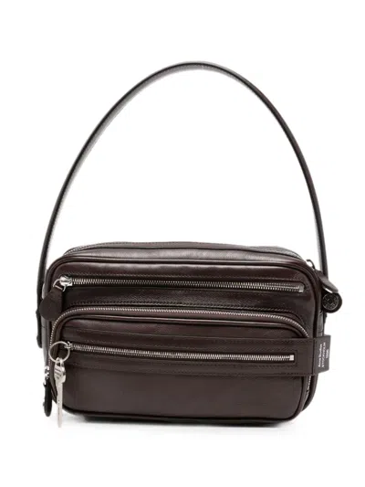 Acne Studios Camero Party Leather Shoulder Bag In Brown
