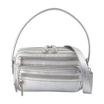 Acne Studios Camero Party Shoulder Bag In Gray