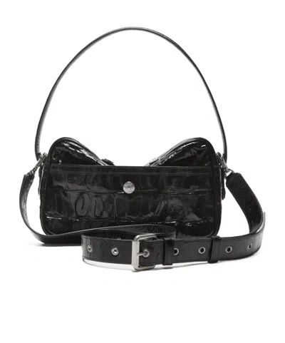 Acne Studios Camero Party Shoulder Bag In Black