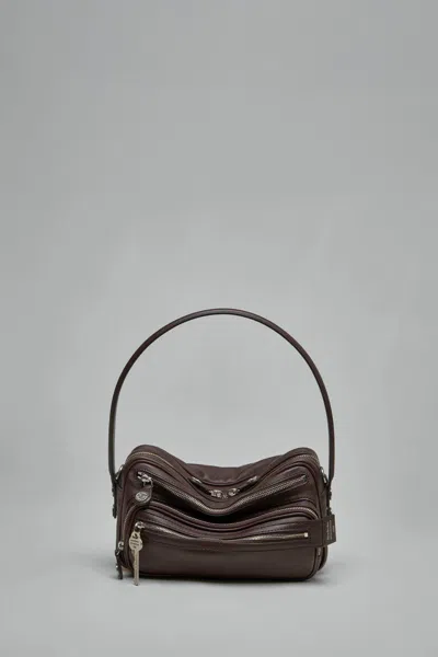Acne Studios Camero Party Shoulder Bag In Brown