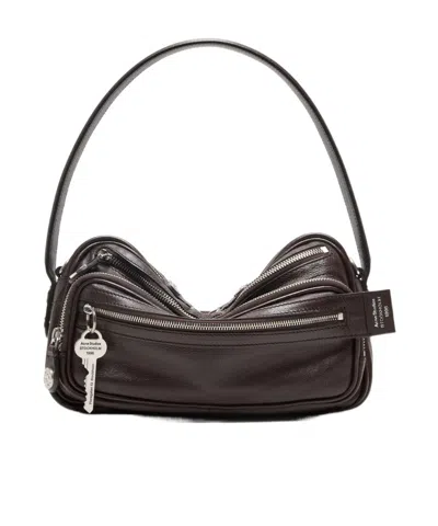 Acne Studios Camero Party Shoulder Bag In Brown
