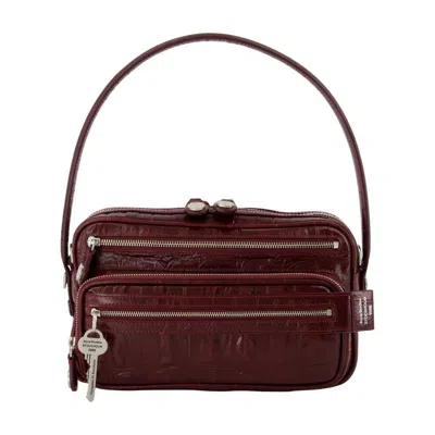 Acne Studios Camero Party Shoulder Bag In Red