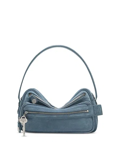 Acne Studios Camero Party Suede Shoulder Bag In Orange