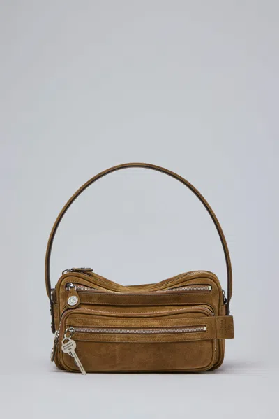 Acne Studios Camero Party Suede V In Brown