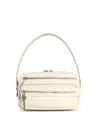 Acne Studios Small Camero Leather Shoulder Bag In White