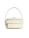 Acne Studios Small Camero Leather Shoulder Bag In White