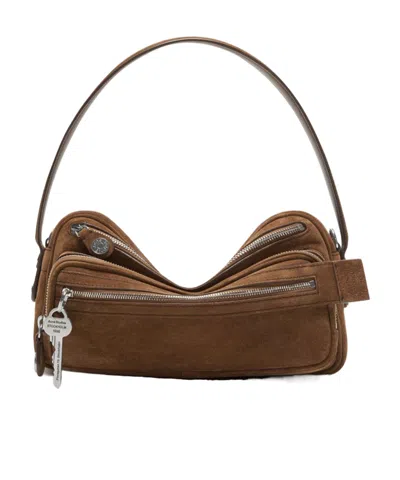 Acne Studios Camero Shoulder Bag In Brown