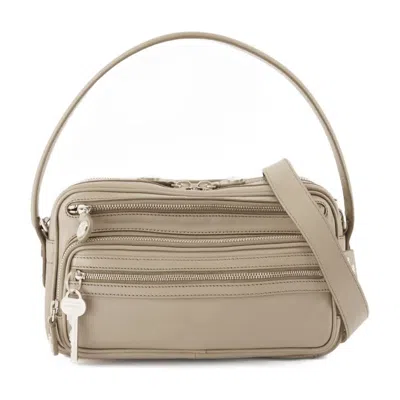 Acne Studios Camero Small Shoulder Bag -  - Leather - Beige