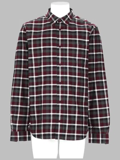 Acne Studios Camicia In Cotone A Quadri In Multi