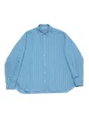 Acne Studios Soffia Round Shirting Blend In Blue