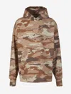 Acne Studios Brown Crystal-cut Hoodie In Brown