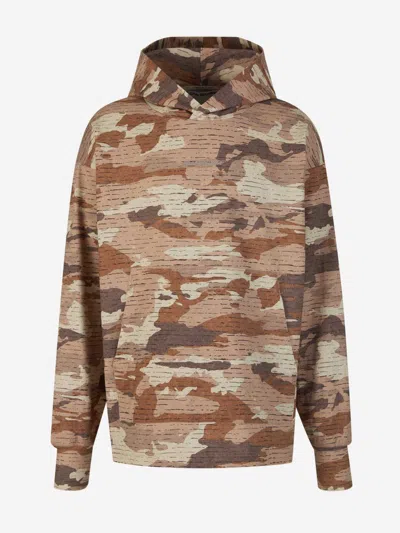 Acne Studios Camouflage-print Cotton Hoodie In Multi
