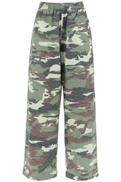 Acne Studios Camouflage Jersey Pants For Men Women In Multicolor