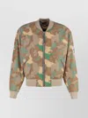 Acne Studios Beige Camouflage Print Bomber Jacket For Men
