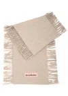 Acne Studios Canada Cancan Fringed Wool Scarf In Cream