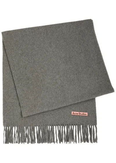 Acne Studios Canada Cashmere Scarf In Grey