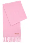 Acne Studios Canada Fringed Wool Scarf In Pink