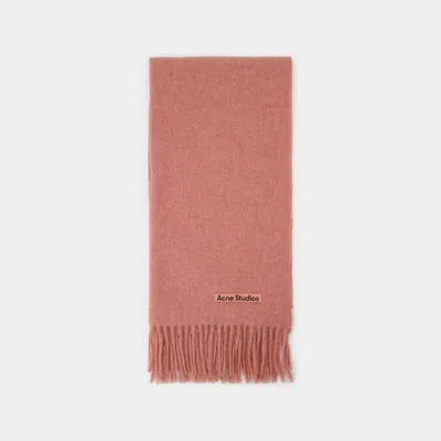 Acne Studios Canada Scarf In Pink Wool
