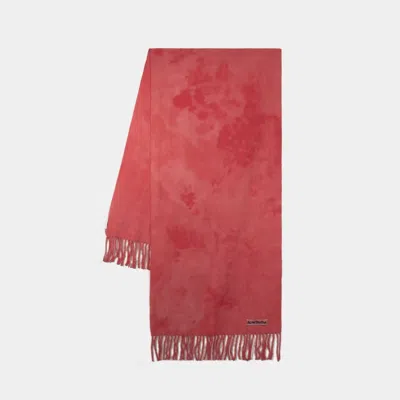 Acne Studios Canada Tie Dye Scarf In Pink