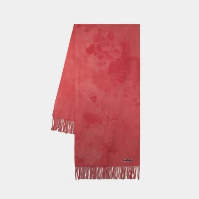 Acne Studios Canada Tie Dye Scarf In Pink