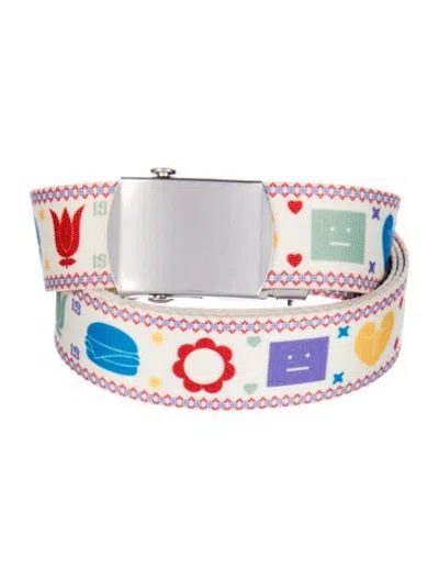 Pre-owned Acne Studios Canvas Belt In Neutrals