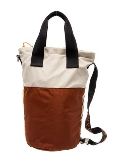 Pre-owned Acne Studios Canvas Bucket Bag In Brown