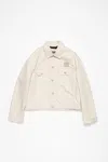 Acne Studios Canvas Jacket In Oatmeal Melange
