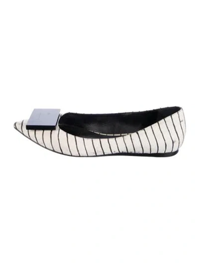 Pre-owned Acne Studios Canvas Printed Ballet Flats In Multi