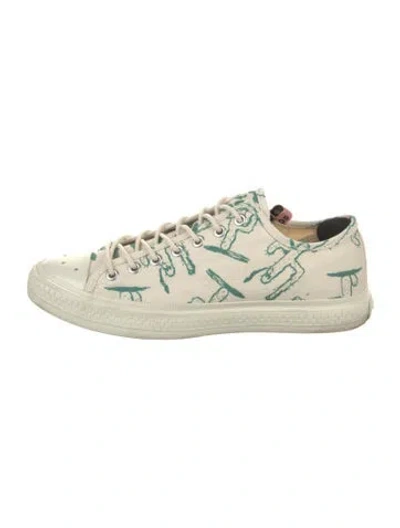 Pre-owned Acne Studios Canvas Printed Sneakers In Neutral