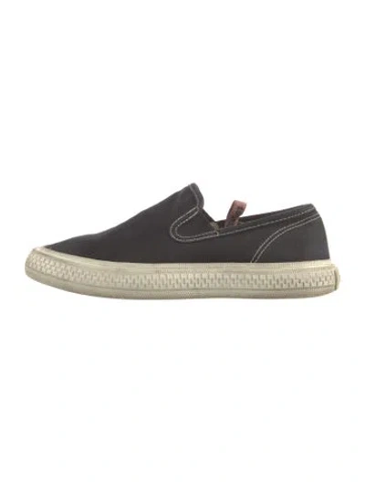 Pre-owned Acne Studios Canvas Sneakers In Black