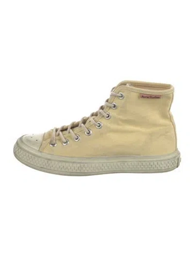 Pre-owned Acne Studios Canvas Sneakers In Neutral