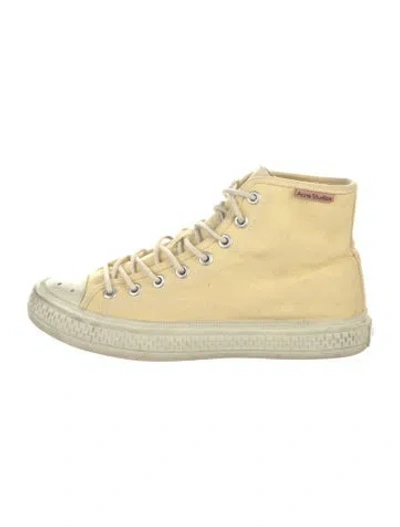 Pre-owned Acne Studios Canvas Sneakers In Neutral