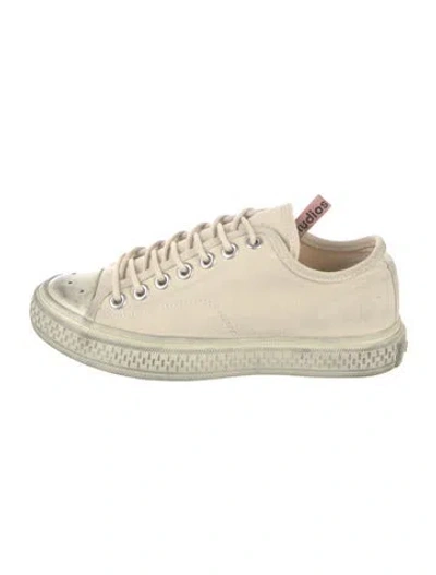 Pre-owned Acne Studios Canvas Sneakers In Neutrals