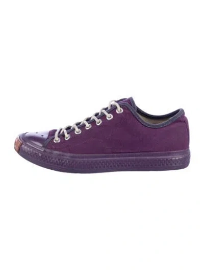 Pre-owned Acne Studios Canvas Sneakers In Purple
