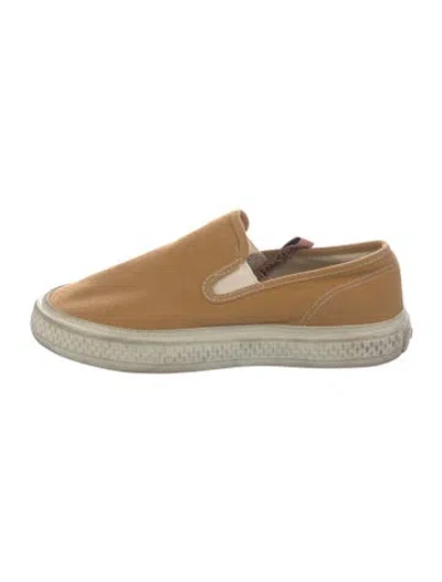 Pre-owned Acne Studios Canvas Sneakers In Yellow