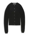 Acne Studios Button Knitted Cardigan In Black
