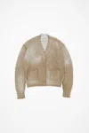 Acne Studios Cardigan Sprayed Finish In Brown