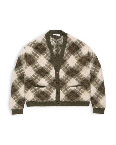Acne Studios Cardigan Sweater In Green