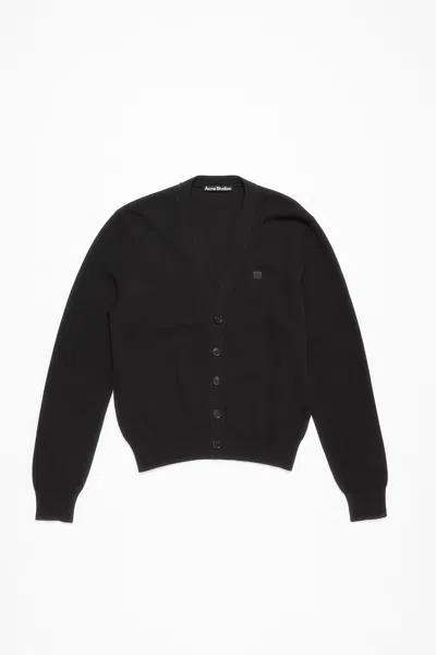 Acne Studios Men Scollo V Cardigan In Black