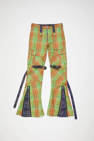 ACNE STUDIOS CARGO CHECK TROUSERS
