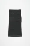 Acne Studios Mesh Cargo Skirt In Anthracite Grey