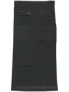 Acne Studios Work Mesh Skirt In Grau