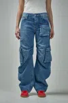 Acne Studios Cargo Pocket Jeans In Blue
