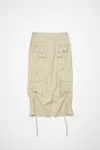 Acne Studios Cargo Skirt In Beige