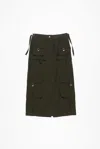 Acne Studios Cargo Skirt In Dark Grey