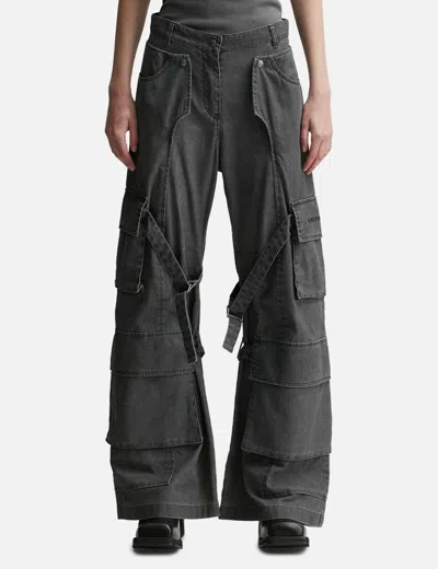 Acne Studios Cargo Trousers In Black