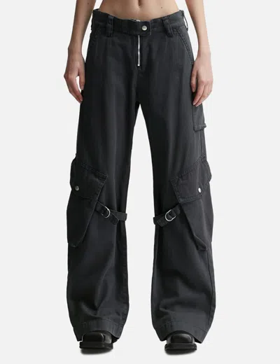 Acne Studios Cargo Trousers In Grey